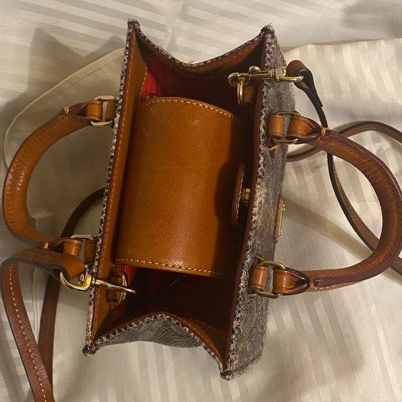 Dooney & Bourke Janine Python Snake Leather Mini Tote Satchel Crossbody Bag - Picture 8 of 15